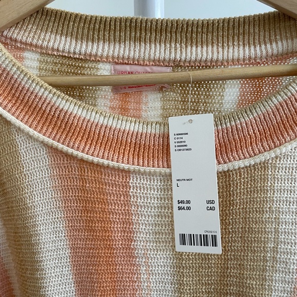 Urban Outfitters Cropped Striped Sweater - Picture 3 of 4